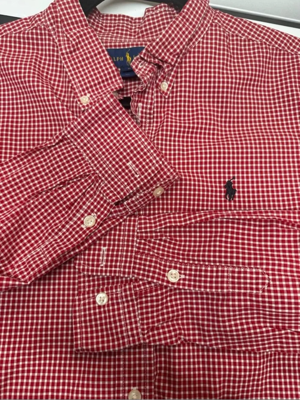 Ralph Lauren Red Gingham Button-Down Shirt - Boys